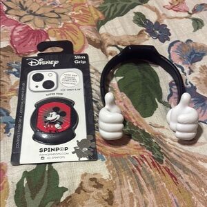 Disney Black & White Mickey Thumbs Phone Grip and Holder